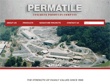 Tablet Screenshot of permatile.com